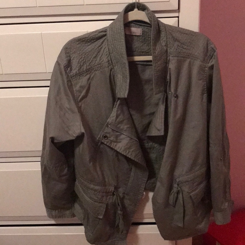 LOFT Green Utility Jacket